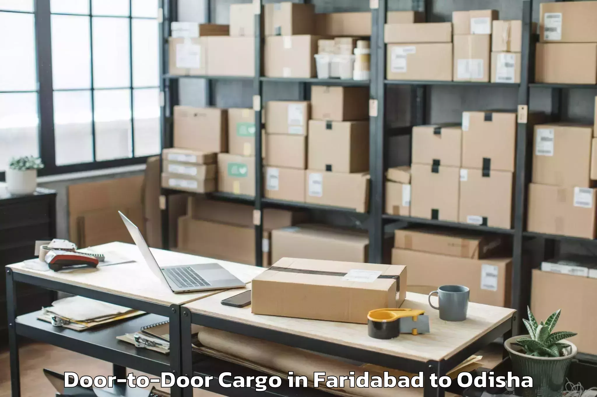 Get Faridabad to Phulabani Town Door To Door Cargo